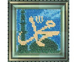 Набор для вышивания Вышивальная мозаика арт. 169РВ Мини-шамаиль 'Мухаммад-пророк Аллаха' 9х9см
