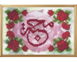 Набор для вышивания Вышивальная мозаика арт. 178ГР. Маххабат 'Любовь и розы' 13,5х20см