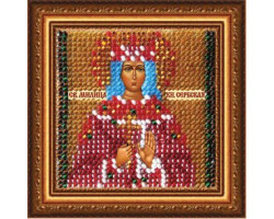 Набор для вышивания Вышивальная мозаика арт. 220ПМИ Икона 'Св. Милица, княгиня Сербская' 6,5х6,5см