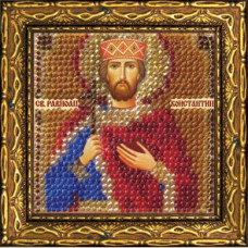 Набор для вышивания Вышивальная мозаика арт. 225ПМИ Икона 'Св. Равн. царь Константин' 6,5х6,5см