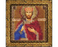 Набор для вышивания Вышивальная мозаика арт. 225ПМИ Икона 'Св. Равн. царь Константин' 6,5х6,5см