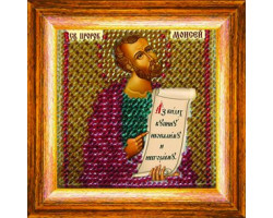 Набор для вышивания Вышивальная мозаика арт. 228ПМИ Икона 'пророк Моисей' 6,5х6,5см