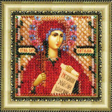 Рисунок на ткани Вышивальная мозаика арт. 4021 Икона 'Св. Мученица Наталия' 6,5х6,5 см