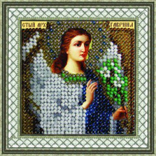 Рисунок на ткани Вышивальная мозаика арт. 4030 Икона 'Св. Архангел Гавриил' 6,5х6,5 см