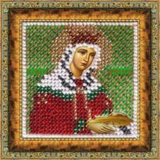 Рисунок на ткани Вышивальная мозаика арт. 4032 Икона 'Св. Царица Елена' 6,5х6,5 см