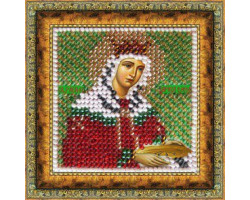 Рисунок на ткани Вышивальная мозаика арт. 4032 Икона 'Св. Царица Елена' 6,5х6,5 см