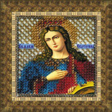 Рисунок на ткани Вышивальная мозаика арт. 4044 Икона 'Св. Великомученица Екатерина' 6,5х6,5 см