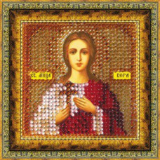 Рисунок на ткани Вышивальная мозаика арт. 4047 Икона 'Св. Мученица Вера' 6,5х6,5 см