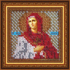 Рисунок на ткани Вышивальная мозаика арт. 4050 Икона 'Св. Мученица София' 6,5х6,5 см