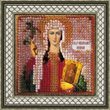 Рисунок на ткани Вышивальная мозаика арт. 4051 Икона 'Св. Равноапостольная Нина' 6,5х6,5 см