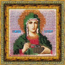 Рисунок на ткани Вышивальная мозаика арт. 4057 Икона 'Св. Мученица Зинаида Тарсийская' 6,5х6,5 см