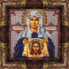 Рисунок на ткани Вышивальная мозаика арт. 4059 Икона 'Св. Праведница Вероника' 6,5х6,5 см