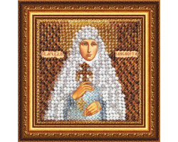 Рисунок на ткани Вышивальная мозаика арт. 4061 Икона 'Св. Княгиня Елисавета' 6,5х6,5 см