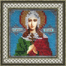 Рисунок на ткани Вышивальная мозаика арт. 4065 Икона 'Св. Мученица Иулия (Юлия)' 6,5х6,5 см