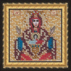 Рисунок на ткани Вышивальная мозаика арт. 4067 Икона 'Неупиваемая чаша' 6,5х6,5 см