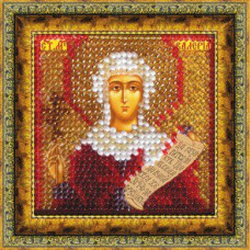 Рисунок на ткани Вышивальная мозаика арт. 4070 Икона 'Св. Мученица Валерия (Калерия)' 6,5х6,5 см