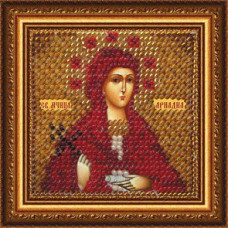 Рисунок на ткани Вышивальная мозаика арт. 4072 Икона 'Св. Мученица Ариадна' 6,5х6,5 см