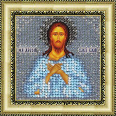 Рисунок на ткани Вышивальная мозаика арт. 4084 Икона 'Св. Алексий,человек Божий ' 6,5х6,5 см