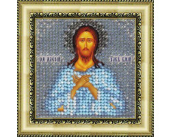 Рисунок на ткани Вышивальная мозаика арт. 4084 Икона 'Св. Алексий,человек Божий ' 6,5х6,5 см