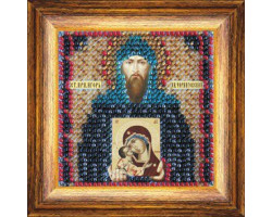 Рисунок на ткани Вышивальная мозаика арт. 4128 Икона 'Св. Князь Игорь Черниговский' 6,5х6,5 см