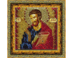 Рисунок на ткани Вышивальная мозаика арт. 4132 Икона 'Св. Апостол и Евангелист Лука' 6,5х6,5 см
