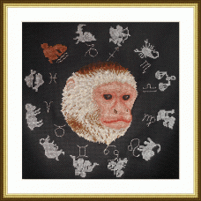 Набор для вышивания арт.ВЫШ -ВГ-11 'Год обезьяны' 27x27 см