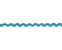 Тесьма плетеная 'вьюнчик' арт.С-3014 (3582) г17 шир.8мм (5мм) рис.6688 цв.054 морская волна фас.20м