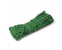 Тесьма плетеная 'вьюнчик' арт.С-3014 (3582) г17 шир.8мм (5мм) рис.6688 цв.т.зеленый фас.20м