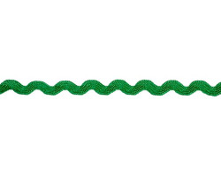 Тесьма плетеная 'вьюнчик' арт.С-3014 (3582) г17 шир.8мм (5мм) рис.6892 цв.070 зеленый фас.20м