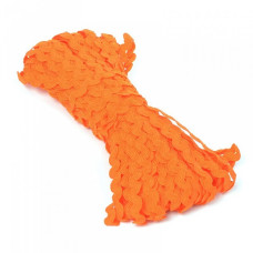 Тесьма плетеная 'вьюнчик' арт.С-3014 (3582) г17 шир.8мм (5мм) рис.6892 цв.140 оранжевый фас.20м