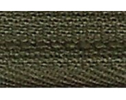 Молния пласт. юбочная с кордом №3, 20см, цв. 288 зеленый