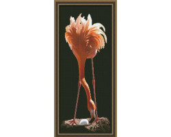 Набор для вышивания 'Юнона' арт.0121 'Фламинго' 19х45см