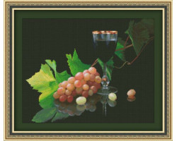 Набор для вышивания 'Юнона' арт.0124 'Виноград и вино' 41,5х33см