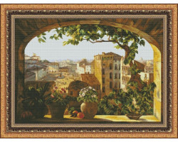 Набор для вышивания 'Юнона' арт.1102 'Окно в Рим' 44х31.5 см