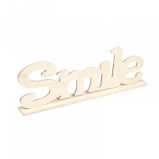Деревянная надпись арт.SCB350148 на подвесах 'Smile' 35*4*12 см