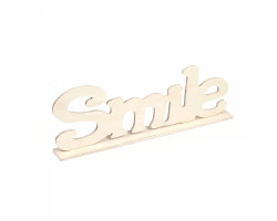 Деревянная надпись арт.SCB350148 на подвесах 'Smile' 35*4*12 см