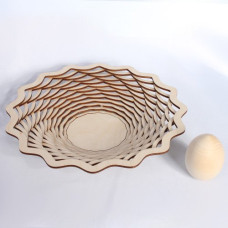 Деревянная заготовка из фанеры арт.Л.ТР0502 вазочка для яиц