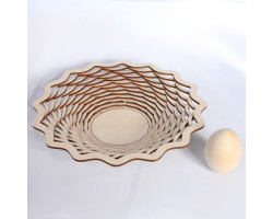 Деревянная заготовка из фанеры арт.Л.ТР0502 вазочка для яиц