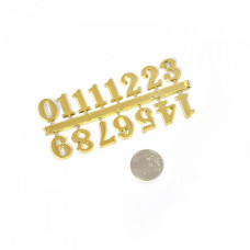 Цифры арабские арт.КЛ.22712 малые, пластик, цв.золото 15мм