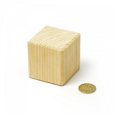 Заготовка деревянная арт.БН.К0001.5 Кубик 50х50х50 мм (сосна)