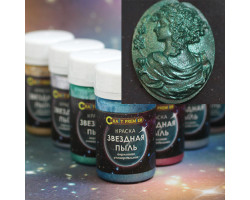 Краска акриловая 'Звездная пыль' Craft Premier арт.Z0058-04 50мл цв. вега (зеленый)
